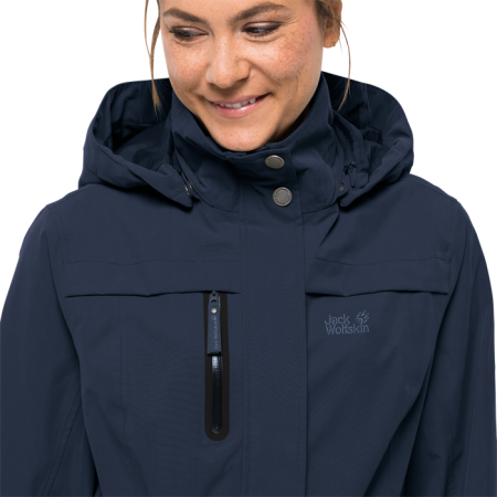 Фото куртка женская jack wolfskin kimberley coat midnight blue