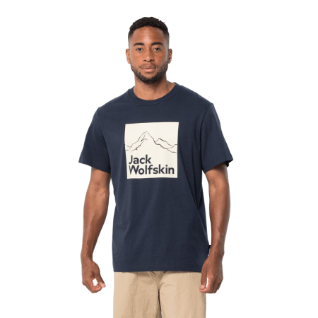 Фото футболка мужская jack wolfskin brand t night blue