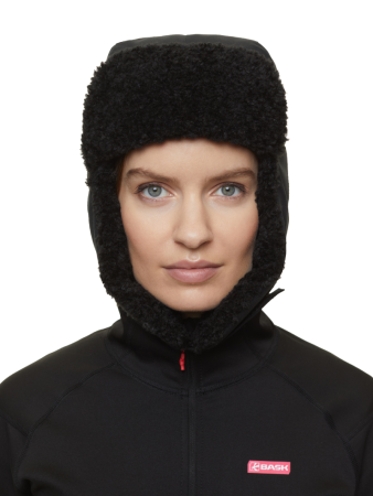 Фото шапка женская пуховая bask swan черный
