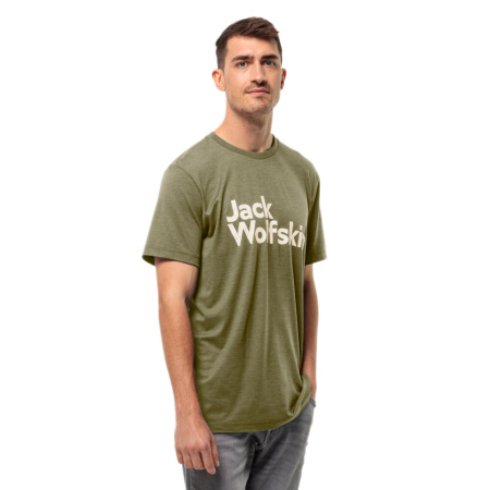 Фото футболка мужская jack wolfskin brand t bay leaf