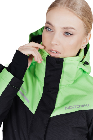 Фото куртка женская горнолыжная nordski extreme black/lime w