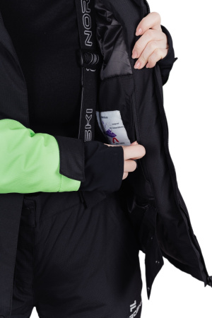 Фото куртка женская горнолыжная nordski extreme black/lime w