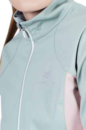 Фото куртка женская тренировочная nordski pro ice mint/soft pink w