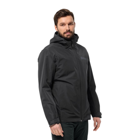 Фото куртка мужская jack wolfskin taubenberg 3in1 jkt m black