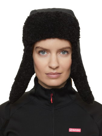 Фото шапка женская пуховая bask swan черный