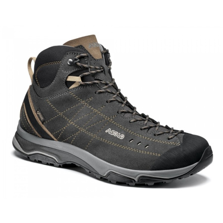 Фото ботинки мужские asolo hiking nucleon mid gv graphite/brown