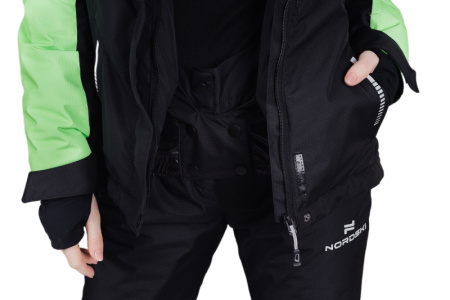 Фото куртка женская горнолыжная nordski extreme black/lime w