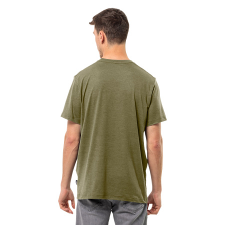 Фото футболка мужская jack wolfskin brand t bay leaf