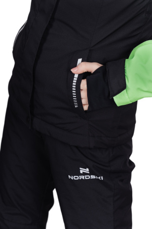 Фото куртка женская горнолыжная nordski extreme black/lime w