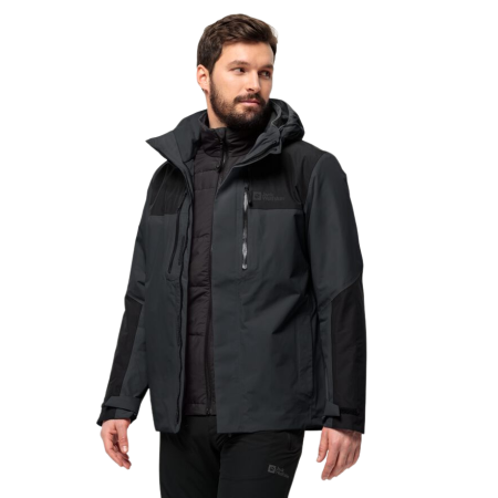 Фото куртка мужская jack wolfskin jasper 3in1 men phantom