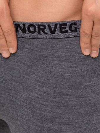 Фото кальсоны norveg soft pants серый меланж