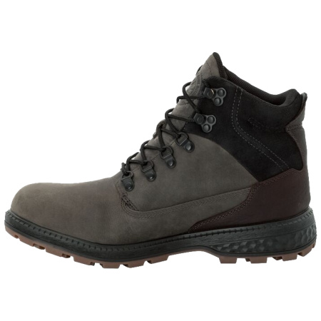 Фото ботинки мужские jack wolfskin jack tex mid dark steel/black